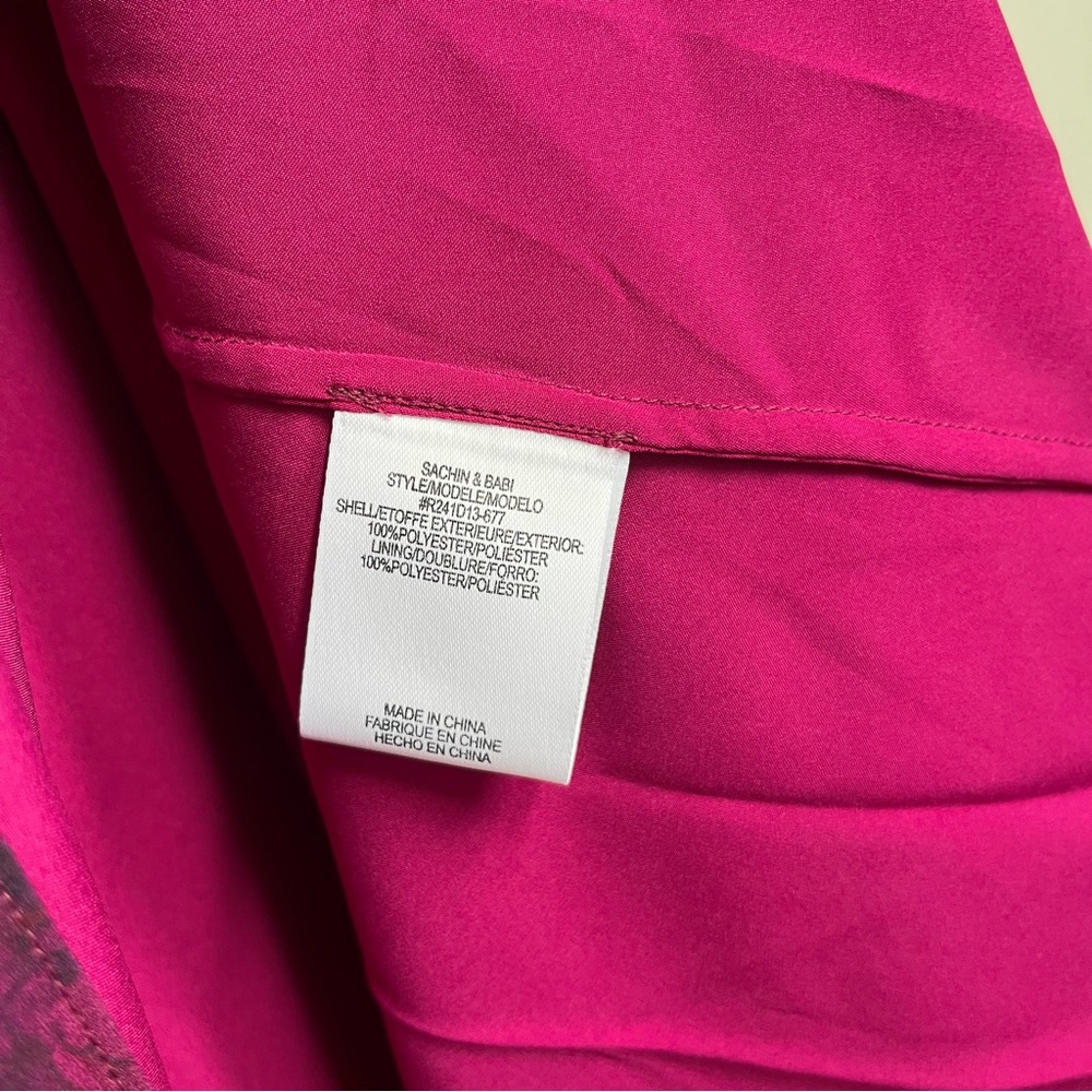 NWT Sachin & Babi Aurora Gown Dress Sizes 0, 4 Magenta / Pink - Picture 7 of 16